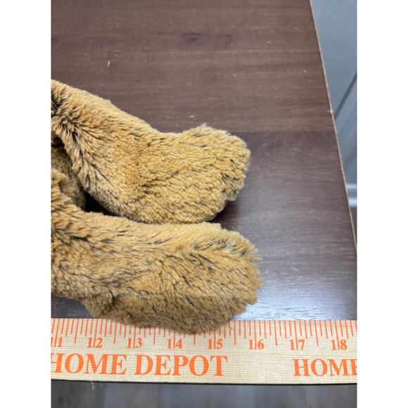 Hug Fun Brown Bear 17” Plush Stuffed Animal Red Bow Floppy Two Tone Super Soft - Picture 8 of 8